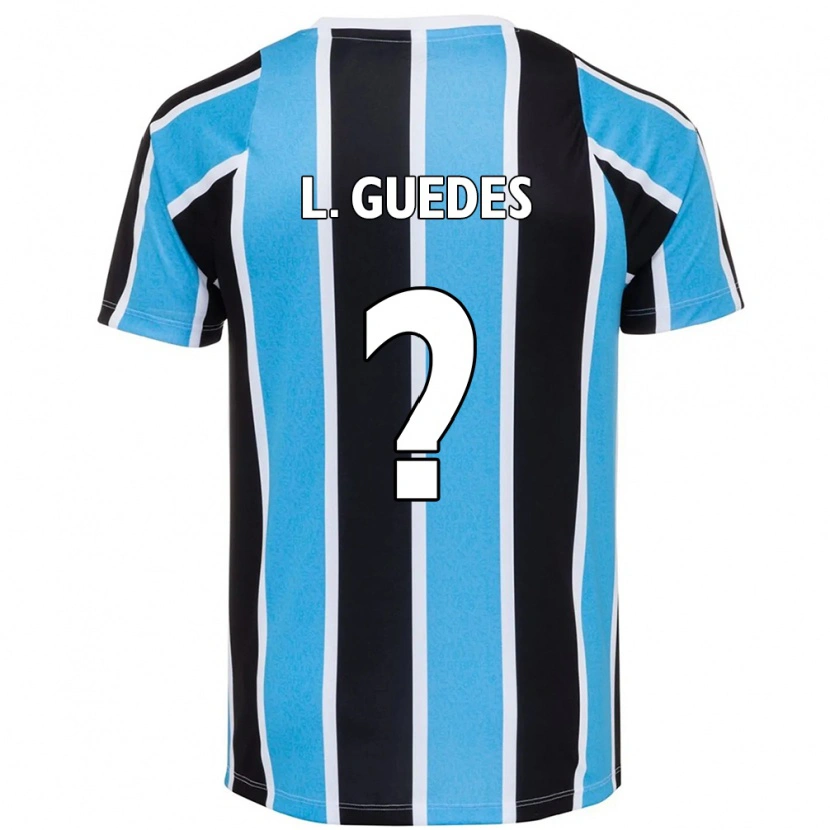 Danxen Mujer Camiseta Luis Guedes #0 Blanco Azul 1ª Equipación 2025/26 La Camisa