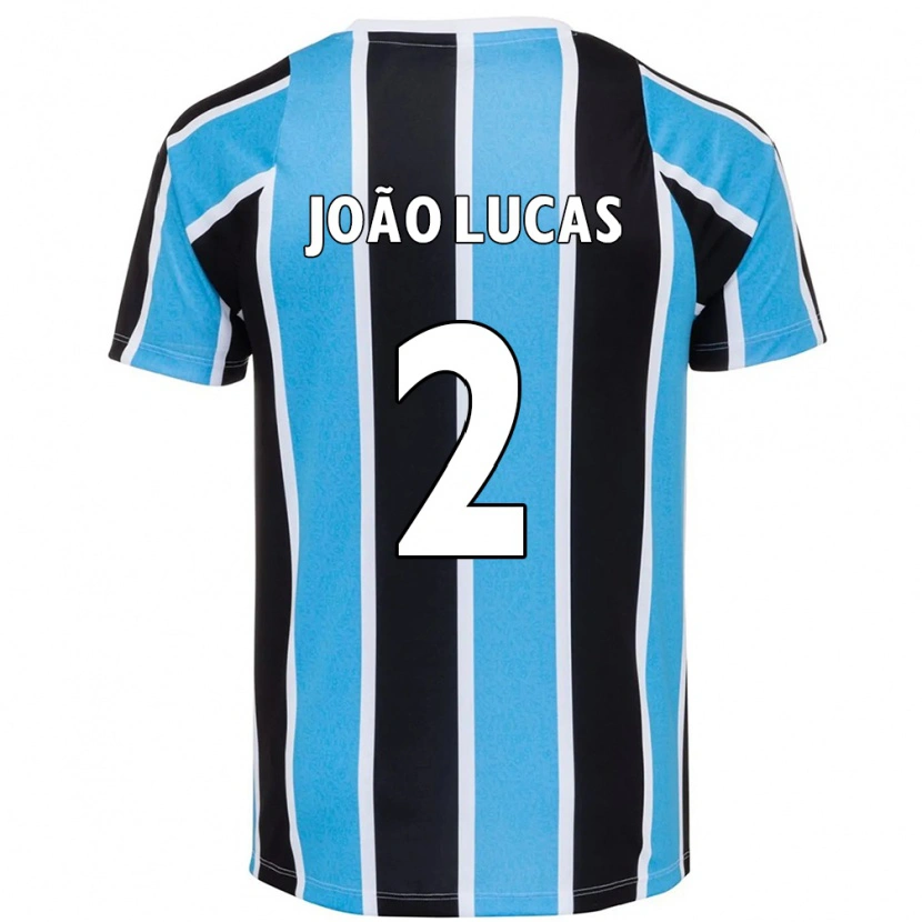 Danxen Mujer Camiseta João Lucas #2 Blanco Azul 1ª Equipación 2025/26 La Camisa