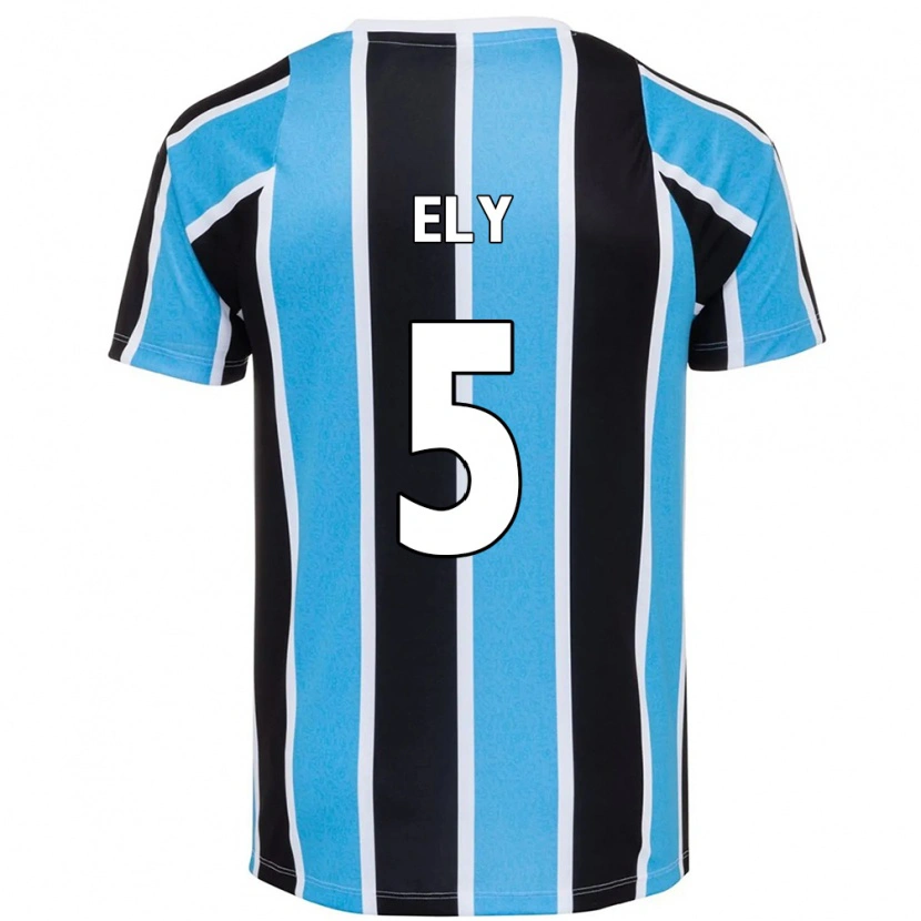 Danxen Mujer Camiseta Rodrigo Ely #5 Blanco Azul 1ª Equipación 2025/26 La Camisa