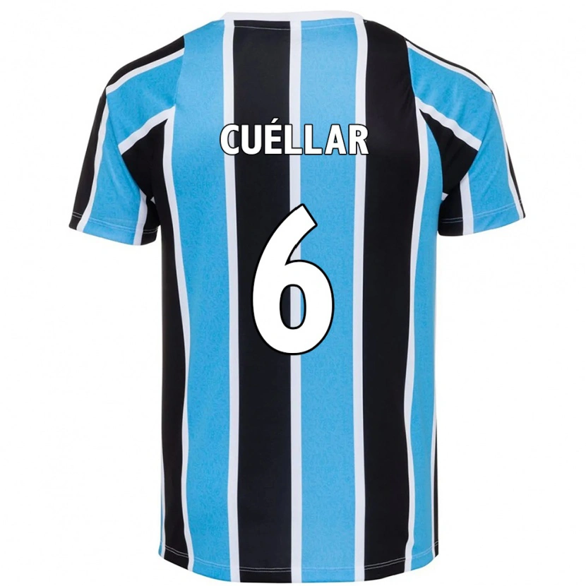 Danxen Mujer Camiseta Gustavo Cuéllar #6 Blanco Azul 1ª Equipación 2025/26 La Camisa