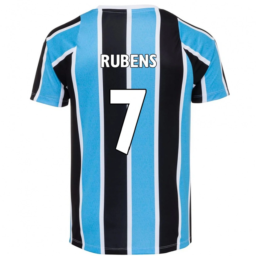 Danxen Mujer Camiseta Rubens #7 Blanco Azul 1ª Equipación 2025/26 La Camisa