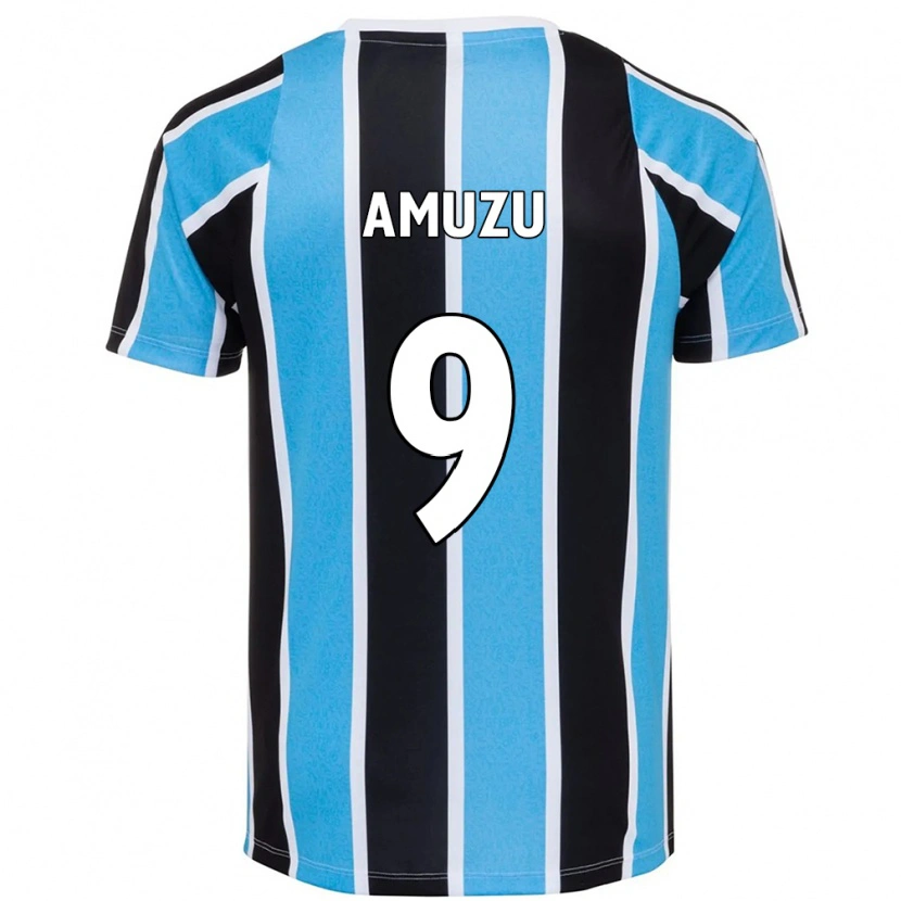 Danxen Mujer Camiseta Francis Amuzu #9 Blanco Azul 1ª Equipación 2025/26 La Camisa