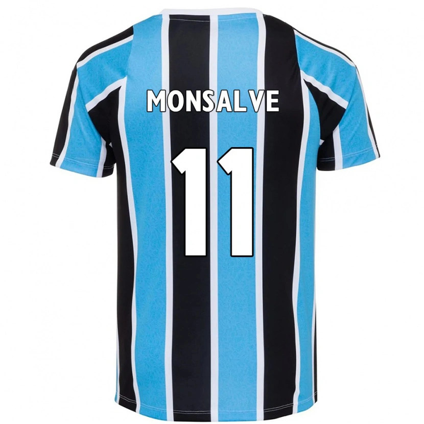 Danxen Mujer Camiseta Miguel Monsalve #11 Blanco Azul 1ª Equipación 2025/26 La Camisa