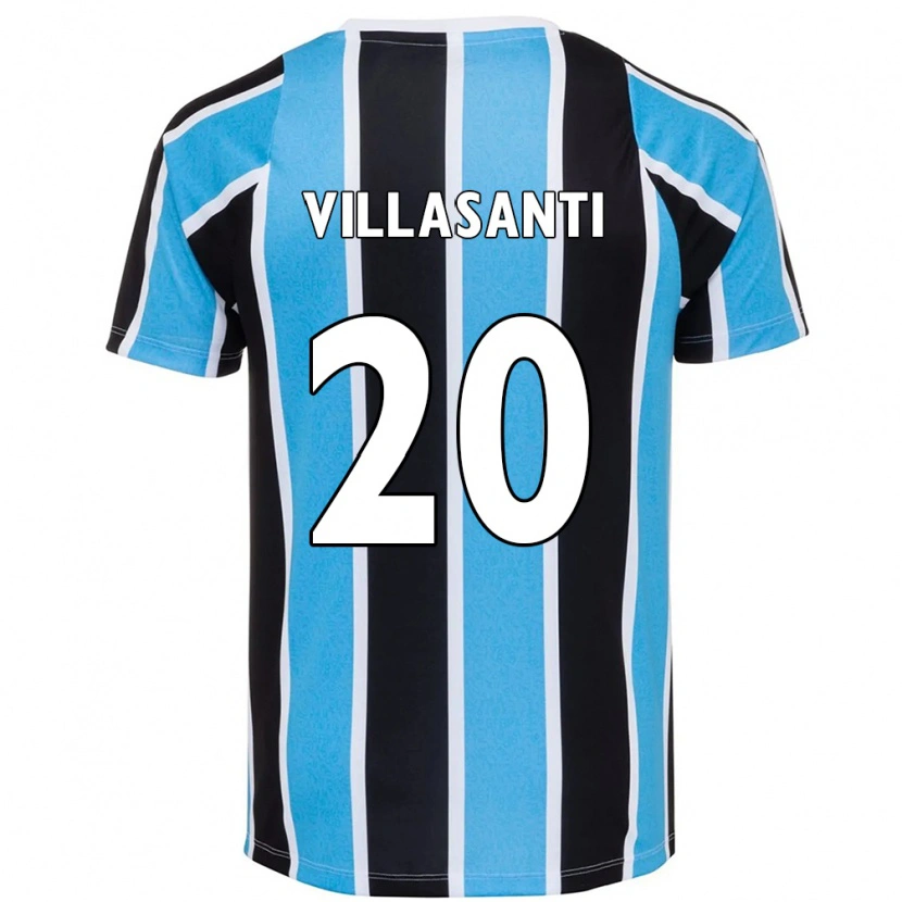 Danxen Mujer Camiseta Mathías Villasanti #20 Blanco Azul 1ª Equipación 2025/26 La Camisa