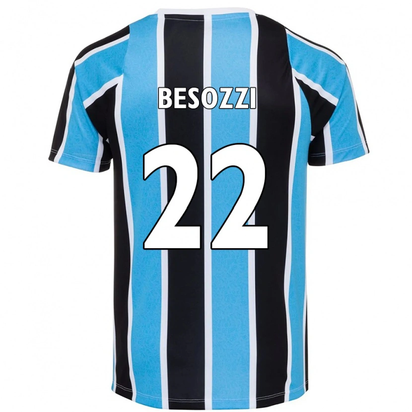 Danxen Mujer Camiseta Lucas Besozzi #22 Blanco Azul 1ª Equipación 2025/26 La Camisa