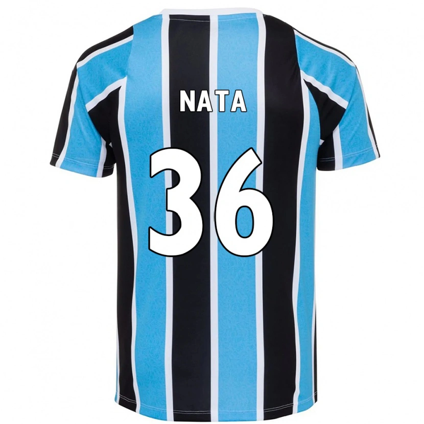 Danxen Mujer Camiseta Natã #36 Blanco Azul 1ª Equipación 2025/26 La Camisa