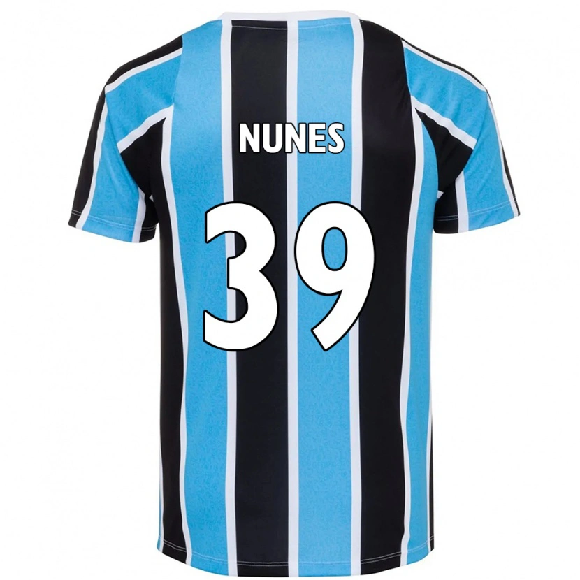 Danxen Mujer Camiseta Gustavo Gomes #39 Blanco Azul 1ª Equipación 2025/26 La Camisa