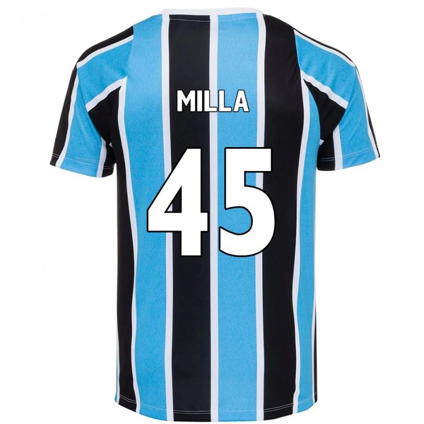 Danxen Mujer Camiseta Lucas Milla #45 Blanco Azul 1ª Equipación 2025/26 La Camisa