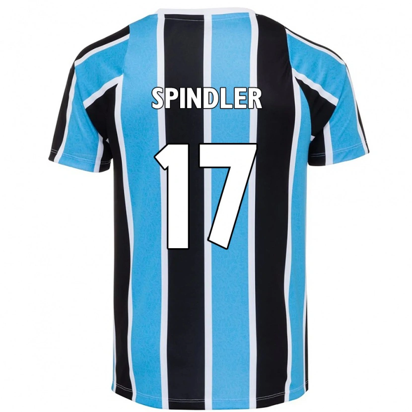 Danxen Mujer Camiseta Luana Spindler #17 Blanco Azul 1ª Equipación 2025/26 La Camisa