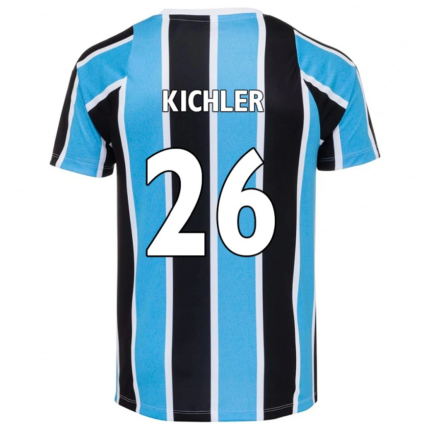 Danxen Mujer Camiseta Paola Kichler #26 Blanco Azul 1ª Equipación 2025/26 La Camisa