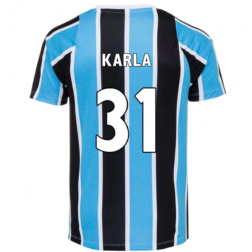 Danxen Mujer Camiseta Emmily Karla #31 Blanco Azul 1ª Equipación 2025/26 La Camisa