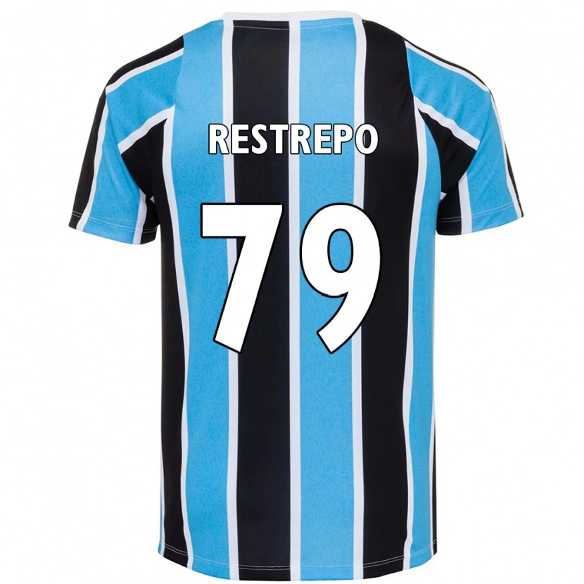 Danxen Mujer Camiseta Kelly Restrepo #79 Blanco Azul 1ª Equipación 2025/26 La Camisa