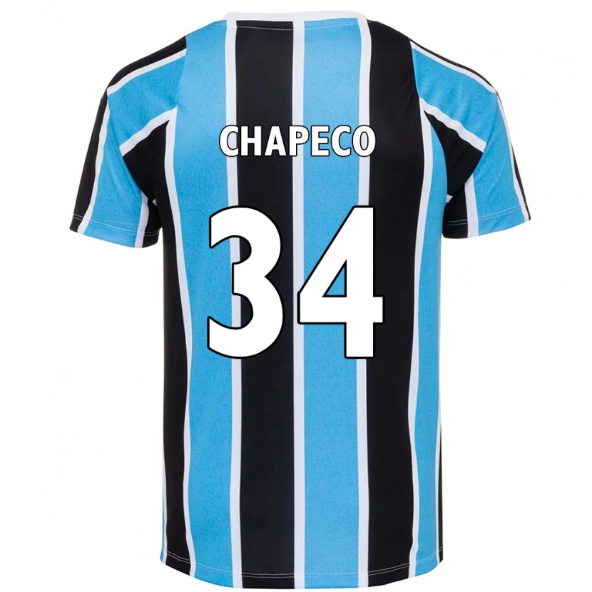 Danxen Mujer Camiseta Gabriel Chapeco #34 Blanco Azul 1ª Equipación 2025/26 La Camisa