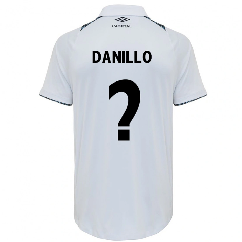 Danxen Mujer Camiseta Danillo #0 Azul Negro Blanco 2ª Equipación 2025/26 La Camisa