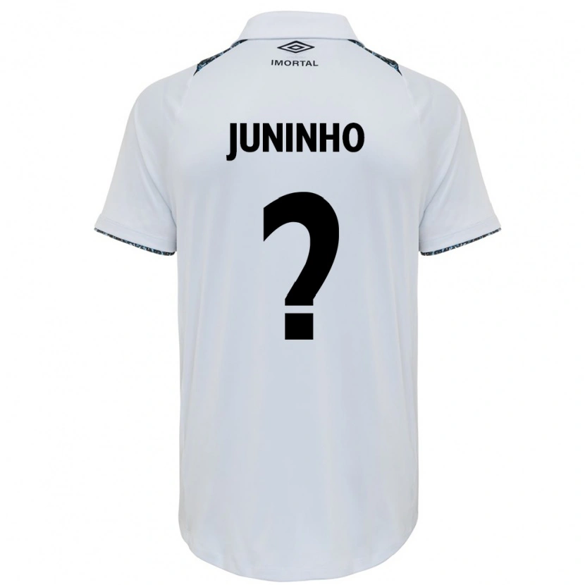 Danxen Mujer Camiseta Juninho #0 Azul Negro Blanco 2ª Equipación 2025/26 La Camisa