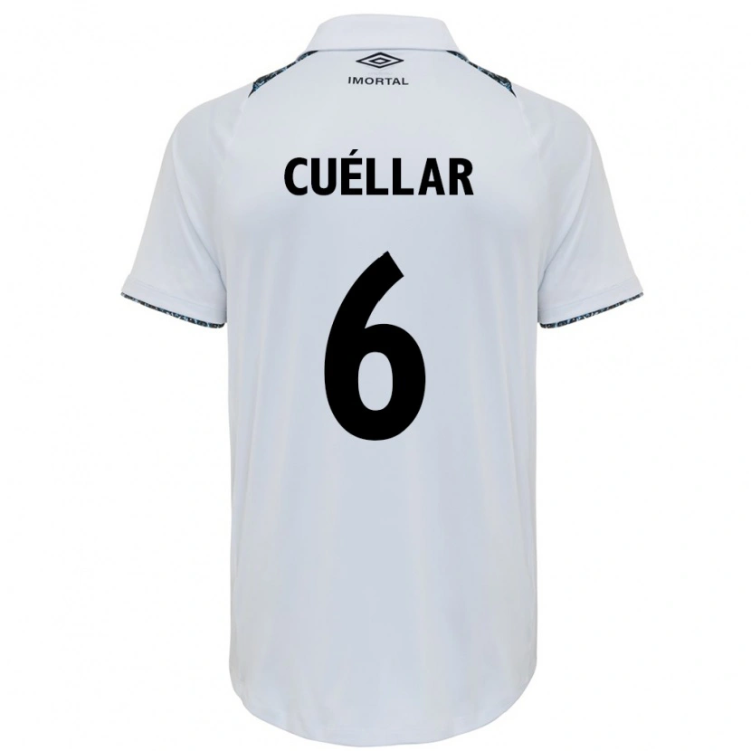 Danxen Mujer Camiseta Gustavo Cuéllar #6 Azul Negro Blanco 2ª Equipación 2025/26 La Camisa