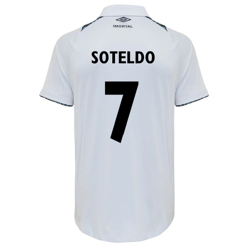 Danxen Mujer Camiseta Yeferson Soteldo #7 Azul Negro Blanco 2ª Equipación 2025/26 La Camisa