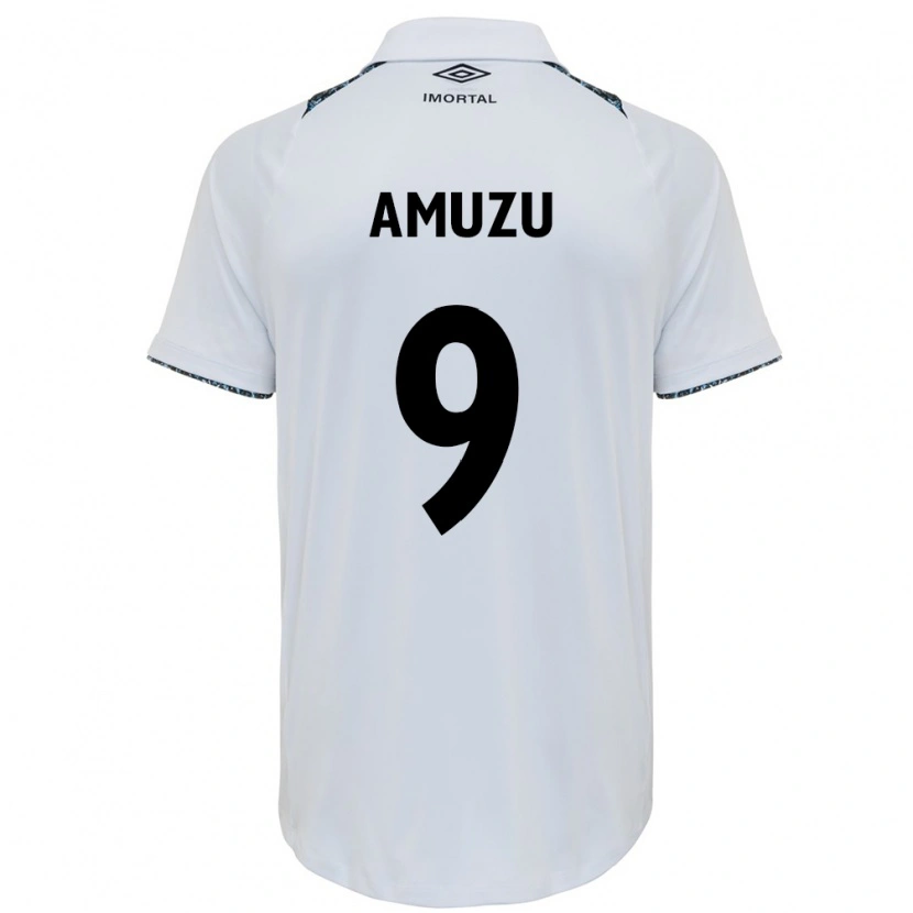 Danxen Mujer Camiseta Francis Amuzu #9 Azul Negro Blanco 2ª Equipación 2025/26 La Camisa