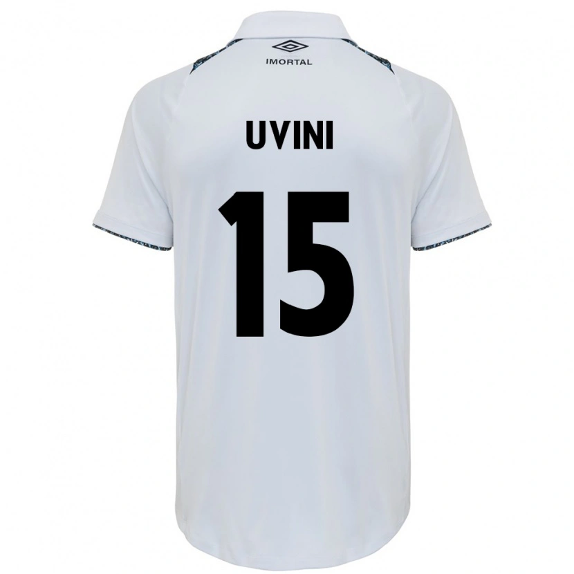 Danxen Mujer Camiseta Bruno Uvini #15 Azul Negro Blanco 2ª Equipación 2025/26 La Camisa