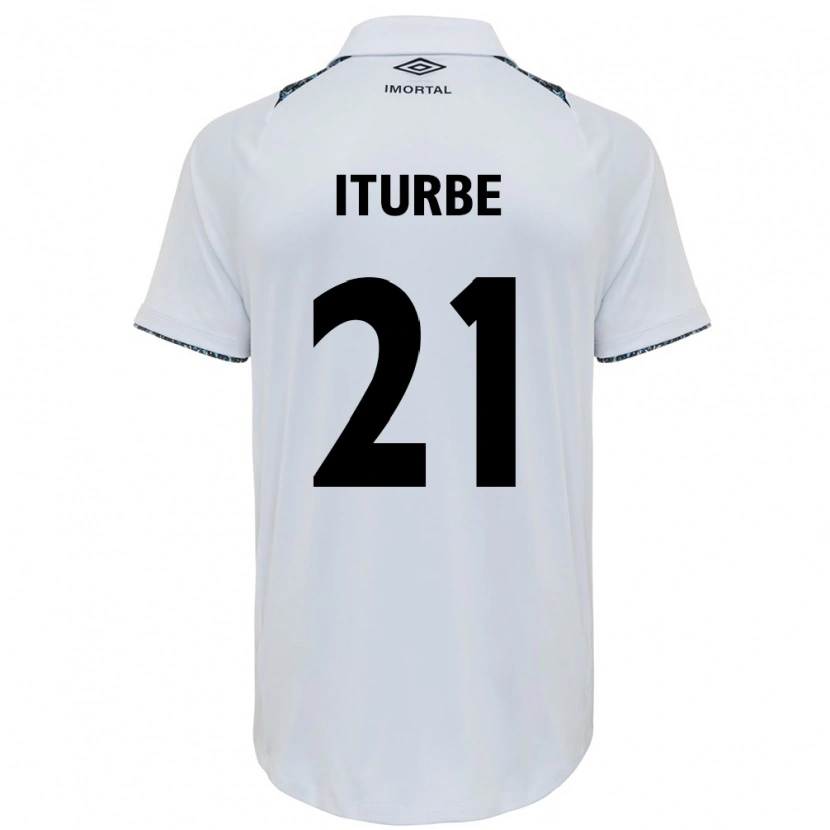 Danxen Mujer Camiseta Juan Iturbe #21 Azul Negro Blanco 2ª Equipación 2025/26 La Camisa