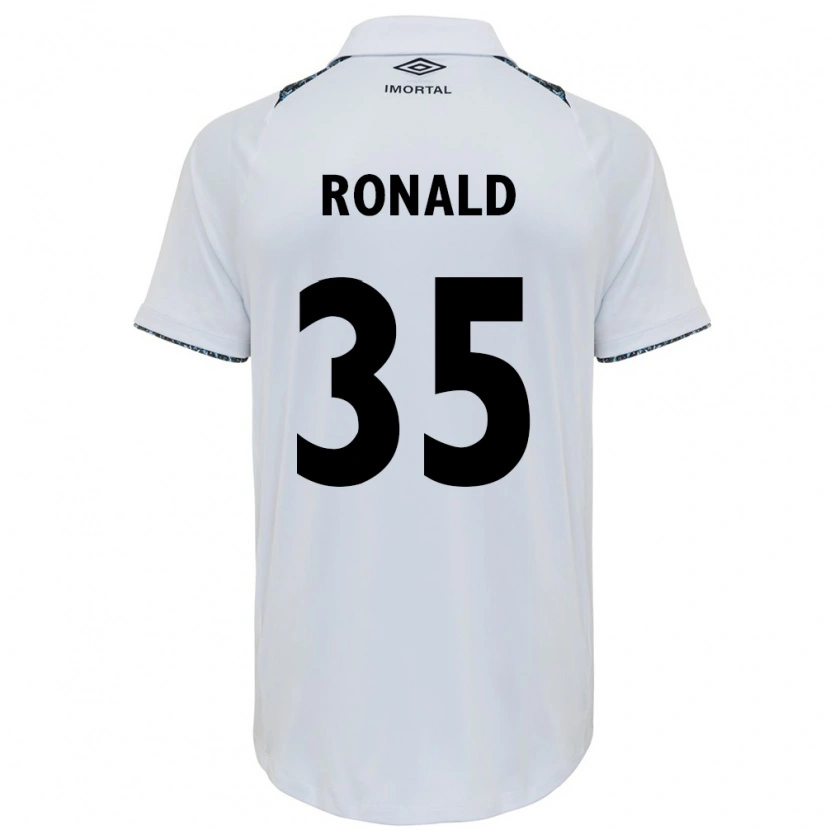 Danxen Mujer Camiseta Ronald #35 Azul Negro Blanco 2ª Equipación 2025/26 La Camisa