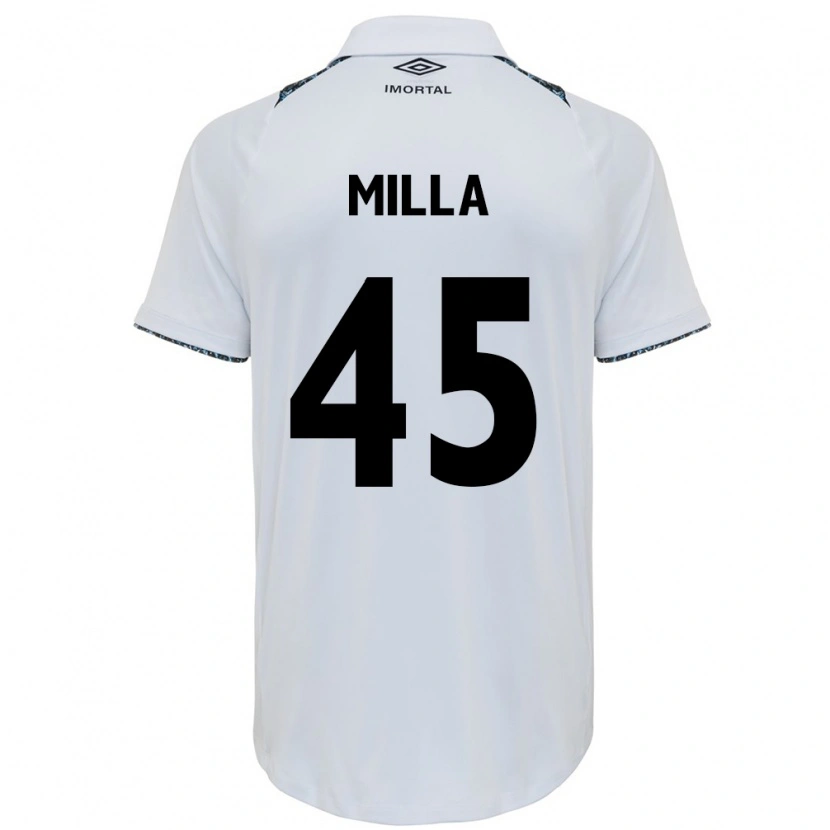 Danxen Mujer Camiseta Lucas Milla #45 Azul Negro Blanco 2ª Equipación 2025/26 La Camisa