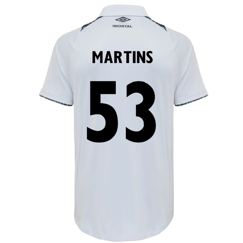 Danxen Mujer Camiseta Gustavo Martins #53 Azul Negro Blanco 2ª Equipación 2025/26 La Camisa