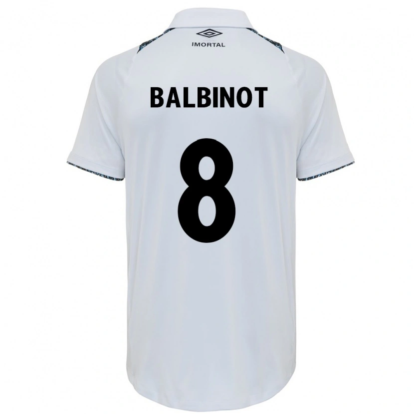 Danxen Mujer Camiseta Manu Balbinot #8 Azul Negro Blanco 2ª Equipación 2025/26 La Camisa