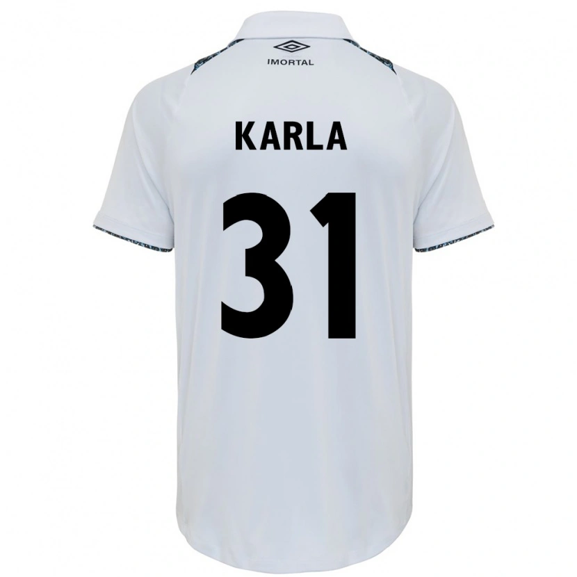 Danxen Mujer Camiseta Emmily Karla #31 Azul Negro Blanco 2ª Equipación 2025/26 La Camisa