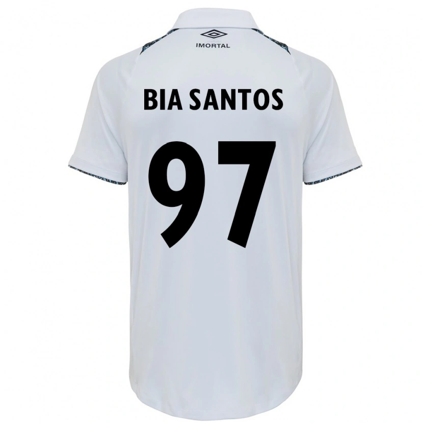 Danxen Mujer Camiseta Bia Santos #97 Azul Negro Blanco 2ª Equipación 2025/26 La Camisa