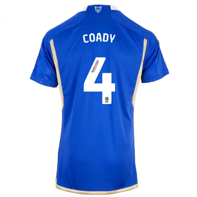 Danxen Niño Camiseta Conor Coady #4 Azul 1ª Equipación 2023/24 La Camisa