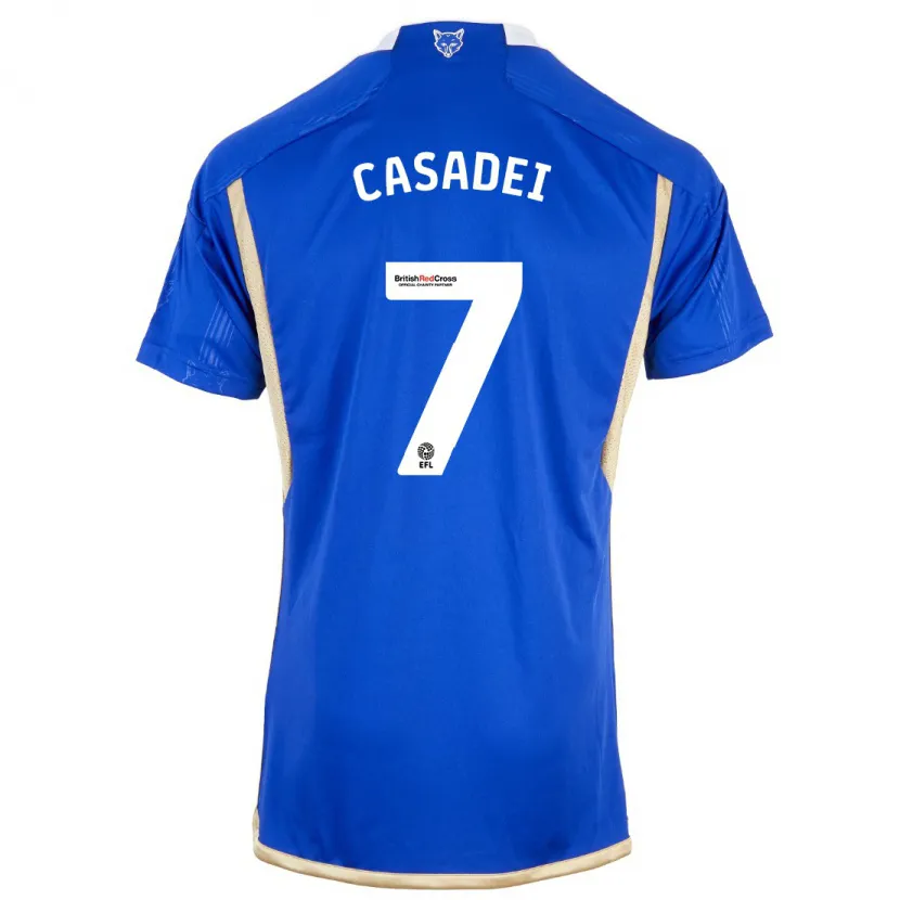 Danxen Niño Camiseta Cesare Casadei #7 Azul 1ª Equipación 2023/24 La Camisa