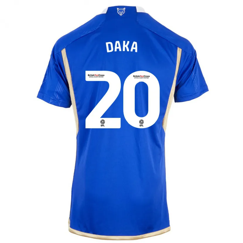 Danxen Niño Camiseta Patson Daka #20 Azul 1ª Equipación 2023/24 La Camisa