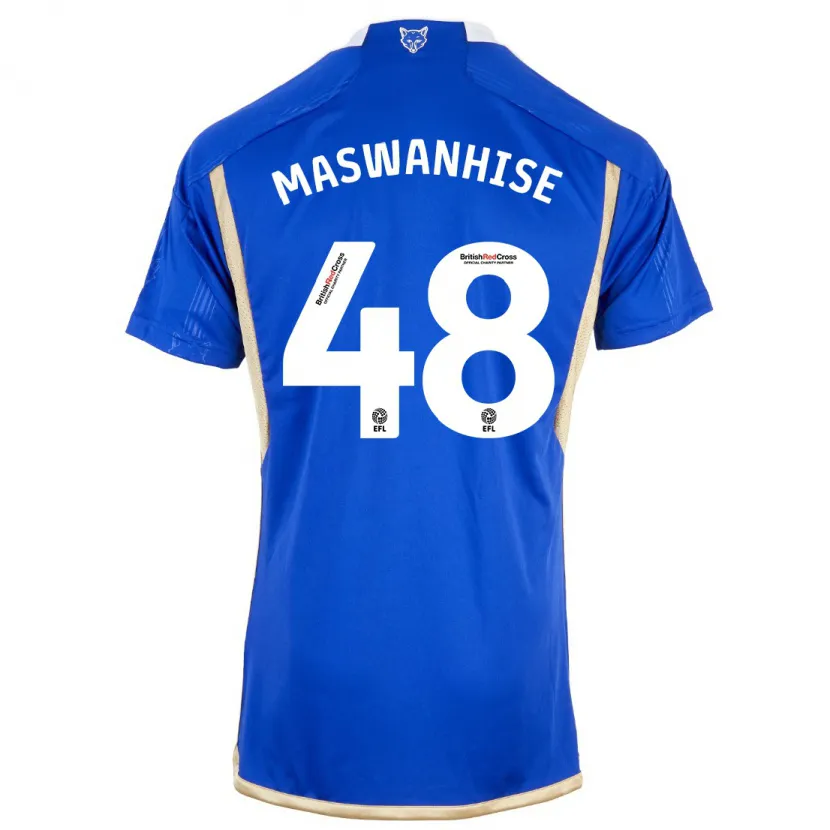 Danxen Niño Camiseta Tawanda Maswanhise #48 Azul 1ª Equipación 2023/24 La Camisa