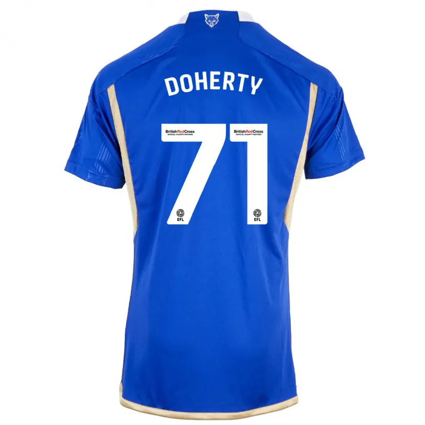 Danxen Niño Camiseta Arlo Doherty #71 Azul 1ª Equipación 2023/24 La Camisa