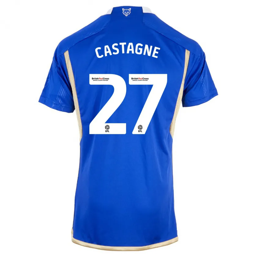 Danxen Niño Camiseta Timothy Castagne #27 Azul 1ª Equipación 2023/24 La Camisa