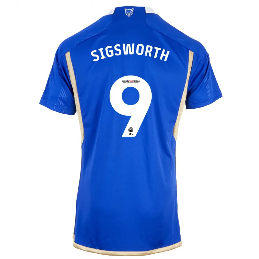 Danxen Niño Camiseta Jessica Sigsworth #9 Azul 1ª Equipación 2023/24 La Camisa