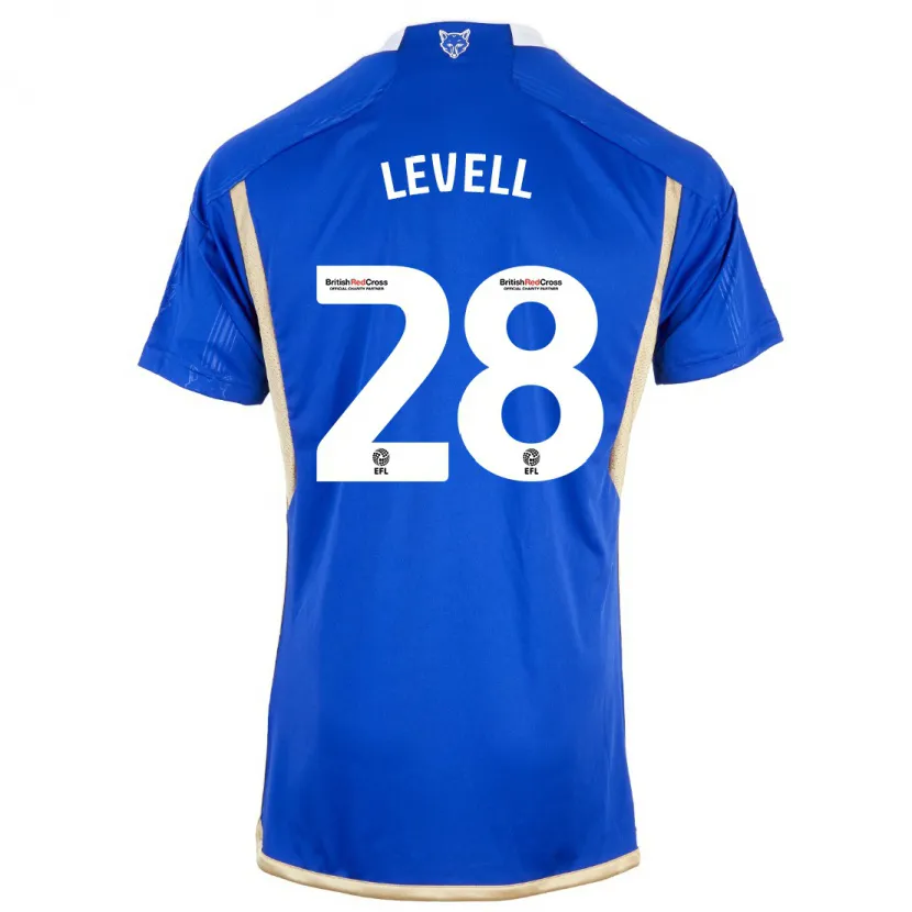 Danxen Niño Camiseta Kirstie Levell #28 Azul 1ª Equipación 2023/24 La Camisa