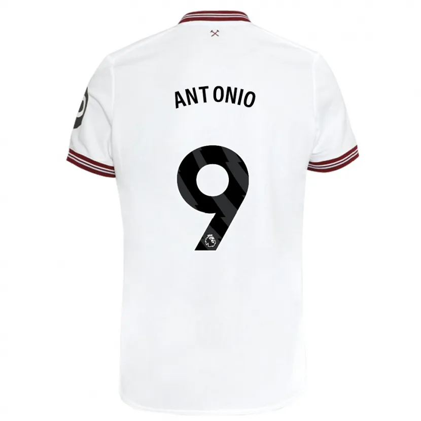 Danxen Niño Camiseta Michail Antonio #9 Blanco 2ª Equipación 2023/24 La Camisa