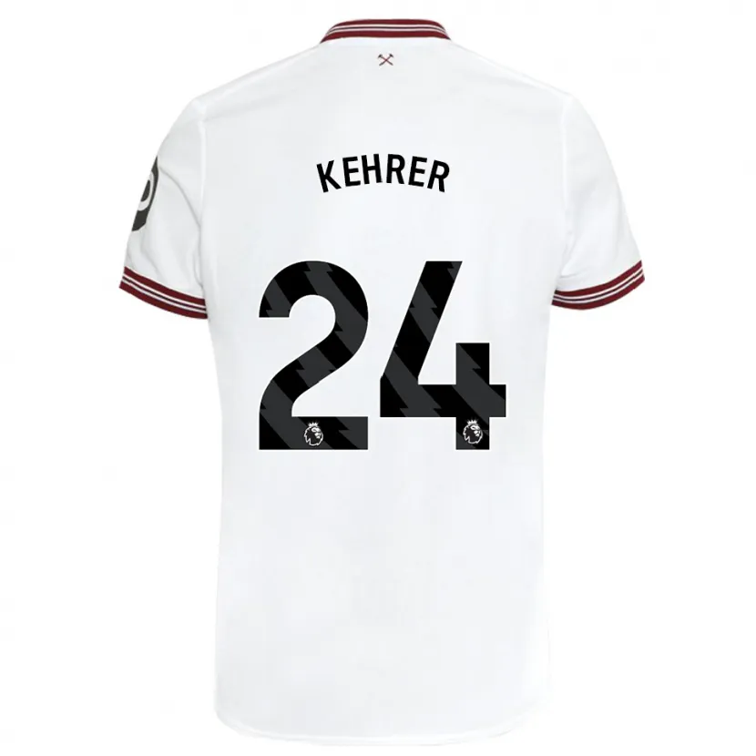 Danxen Niño Camiseta Thilo Kehrer #24 Blanco 2ª Equipación 2023/24 La Camisa