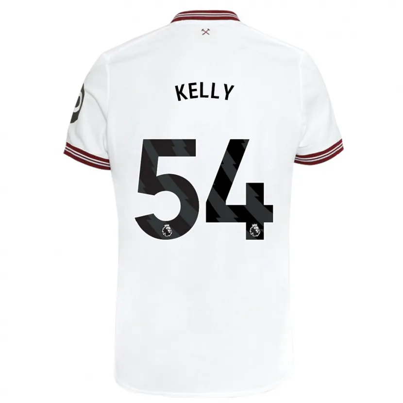 Danxen Niño Camiseta Patrick Kelly #54 Blanco 2ª Equipación 2023/24 La Camisa