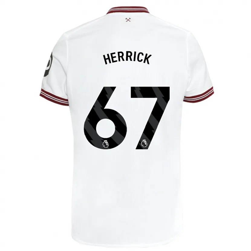 Danxen Niño Camiseta Finlay Herrick #67 Blanco 2ª Equipación 2023/24 La Camisa