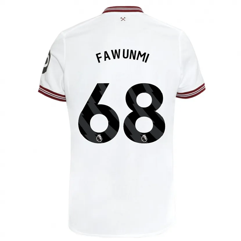 Danxen Niño Camiseta Favour Fawunmi #68 Blanco 2ª Equipación 2023/24 La Camisa