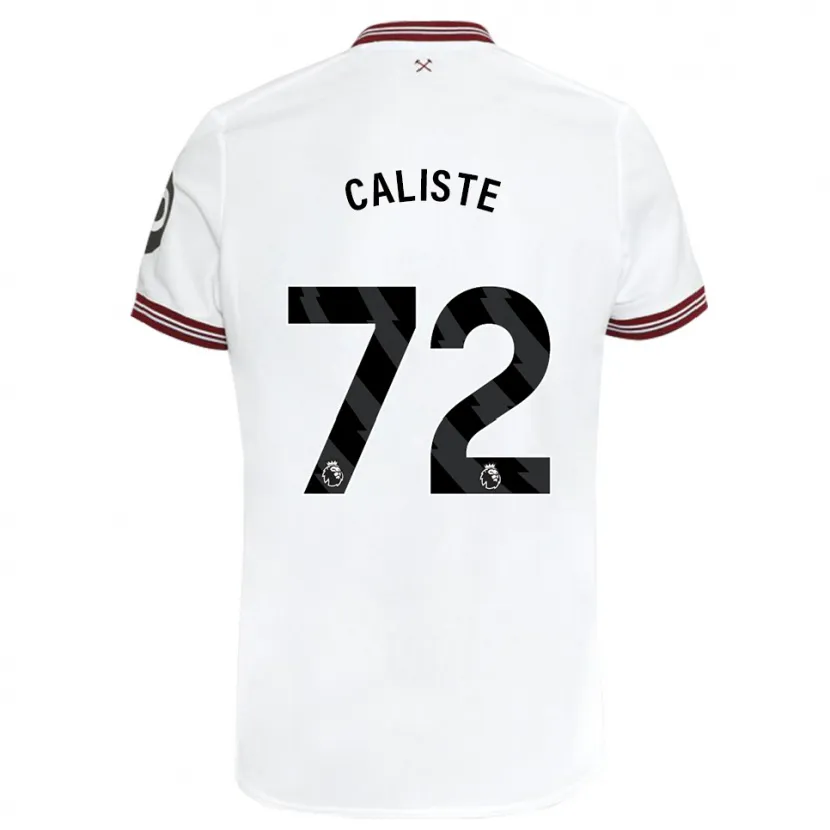 Danxen Niño Camiseta Gabriel Caliste #72 Blanco 2ª Equipación 2023/24 La Camisa