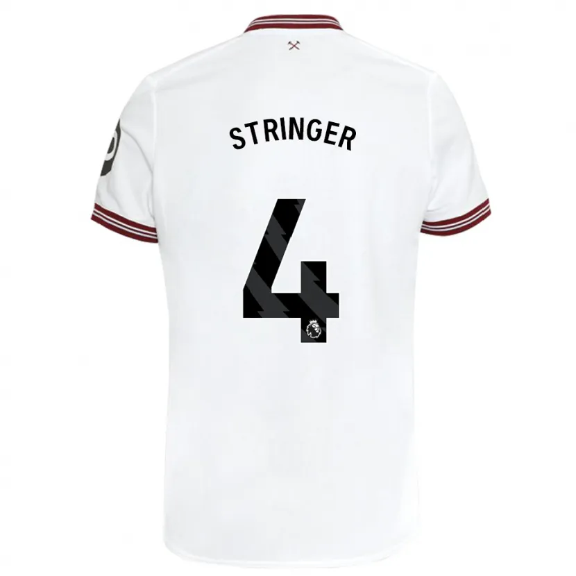 Danxen Niño Camiseta Abbey Leigh Stringer #4 Blanco 2ª Equipación 2023/24 La Camisa