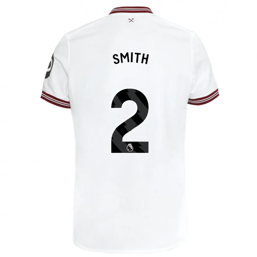 Danxen Niño Camiseta Kirsty Smith #2 Blanco 2ª Equipación 2023/24 La Camisa