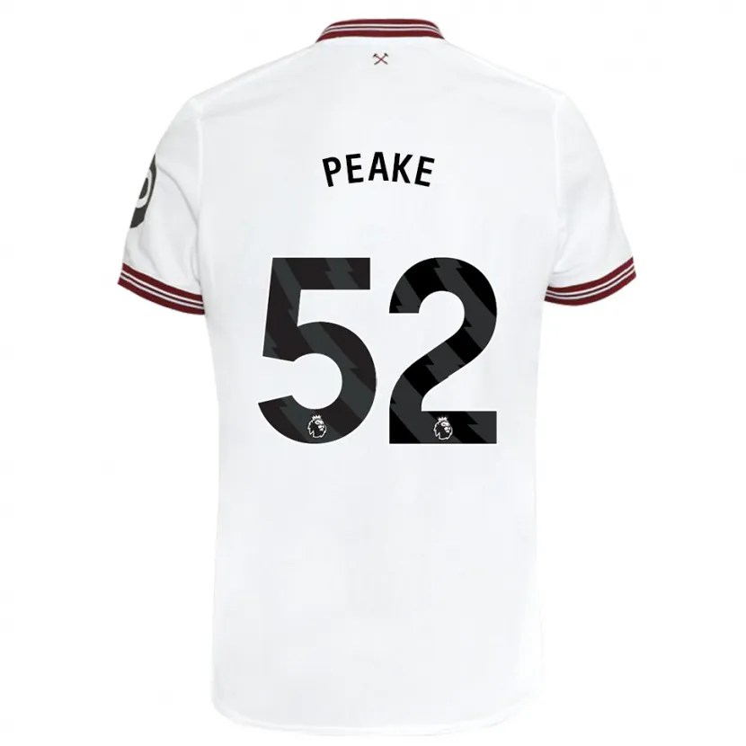 Danxen Niño Camiseta Lennon Peake #52 Blanco 2ª Equipación 2023/24 La Camisa