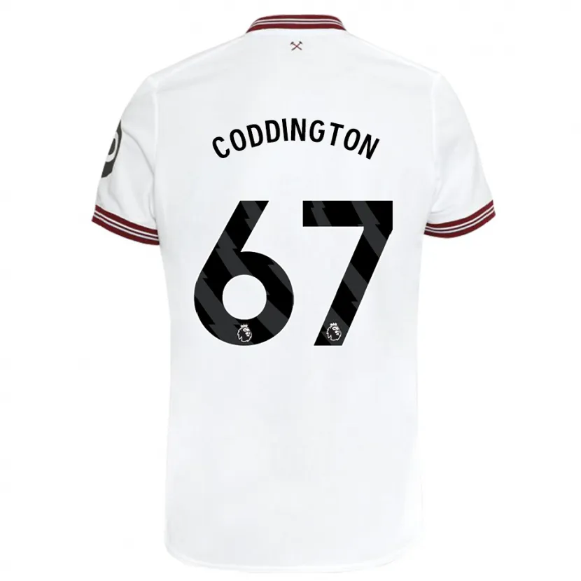 Danxen Niño Camiseta Remy Coddington #67 Blanco 2ª Equipación 2023/24 La Camisa