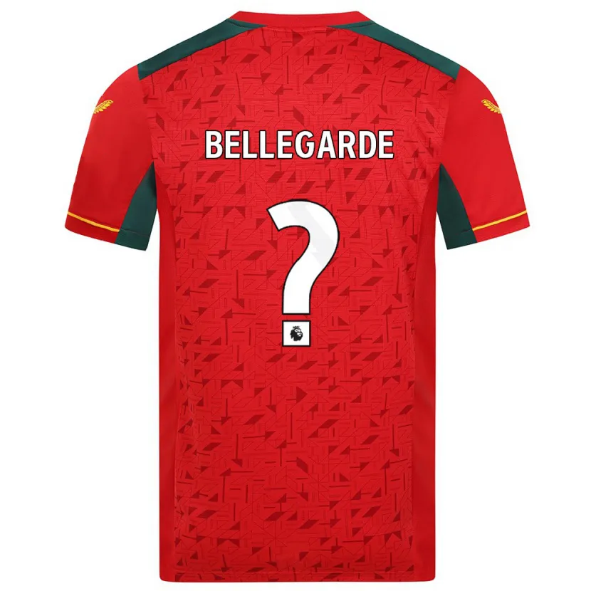 Danxen Niño Camiseta Jean-Ricner Bellegarde #0 Rojo 2ª Equipación 2023/24 La Camisa