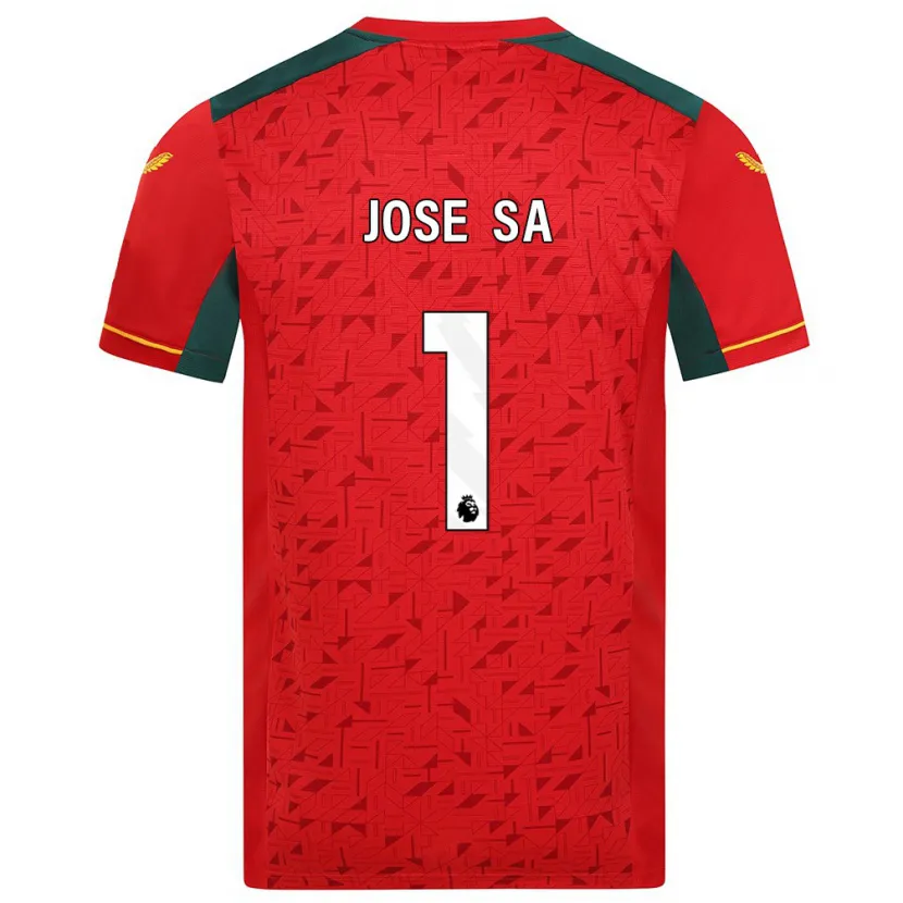 Danxen Niño Camiseta José Sá #1 Rojo 2ª Equipación 2023/24 La Camisa